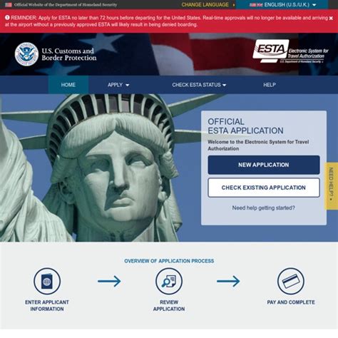 esta eastwest application status|Official ESTA Application Website, U.S. Customs and Border .